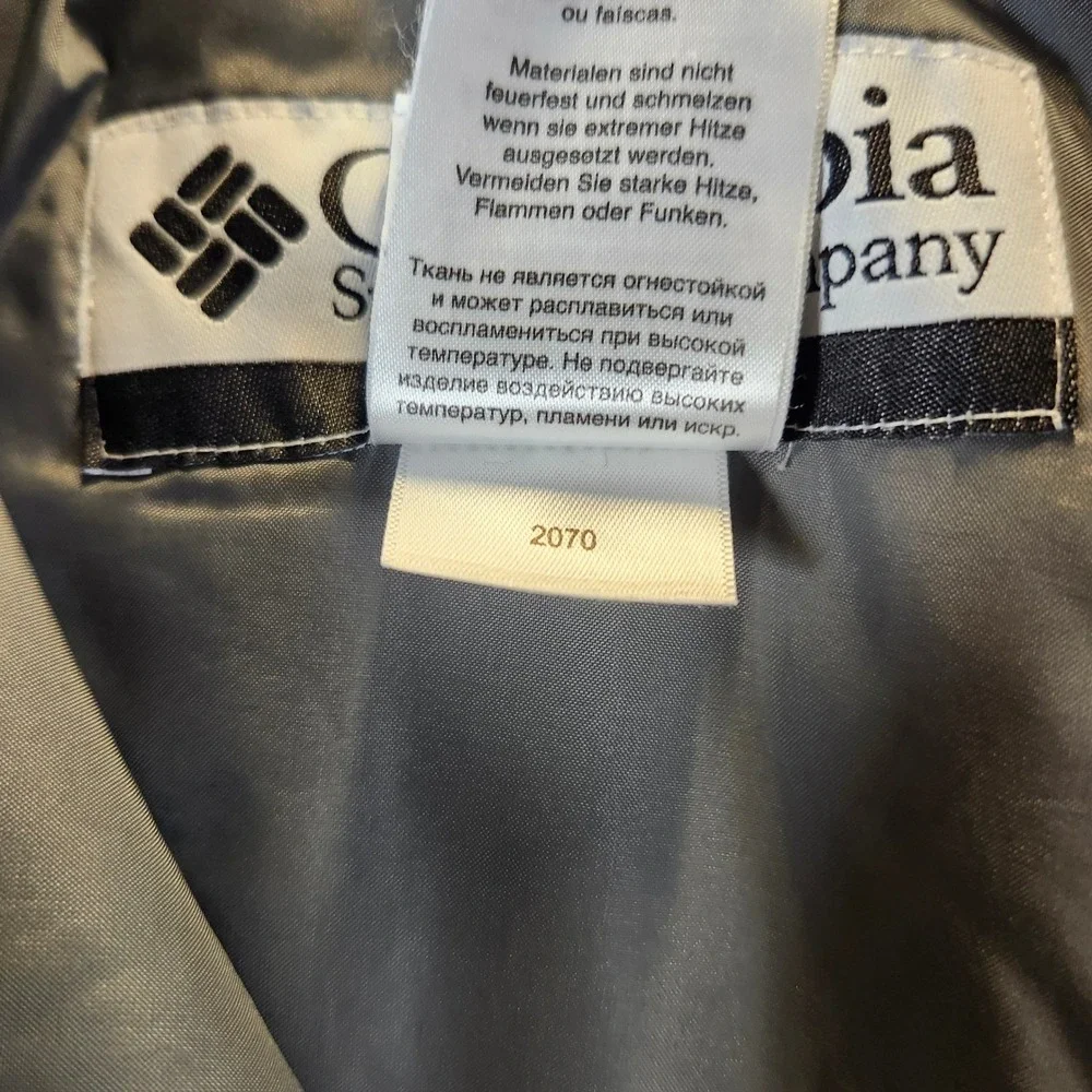 Columbia Snow Pants Youth 18/20 Gray Excellent Omni-Shield Cargo Ski SB8007‎